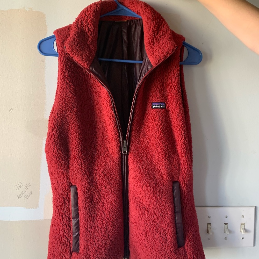 Red Reversible Patagonia vest